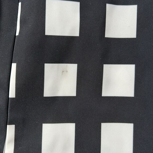 Kate Spade Black & White Franny Rain Coat Women's Size Medium Checkered Jacket - Picture 9 of 10